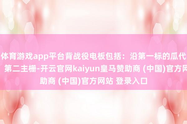 體育游戲app平臺背戰役電板包括：沿第一標的瓜代排布的第一、第二主柵-開云官網kaiyun皇馬贊助商 (中國)官方網站 登錄入口